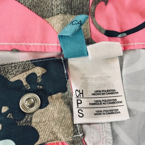 LAST CHANCE!  Nautica Blue Floral Short ONLY - Picture 7 of 10